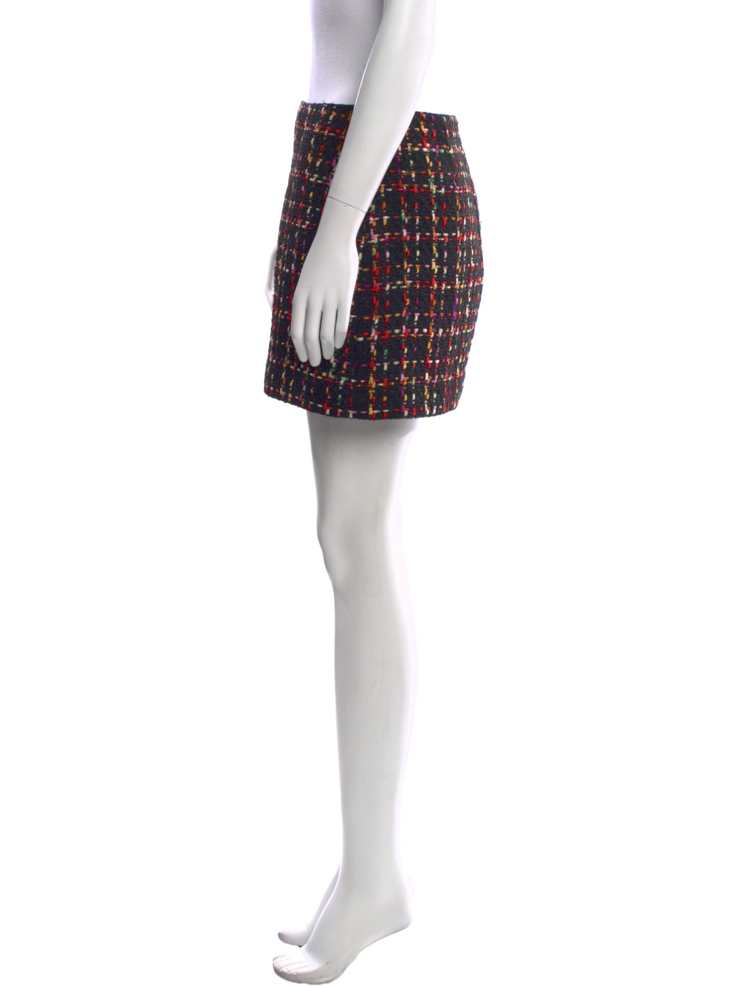 Alice + Olivia Plaid Print Mini Skirt